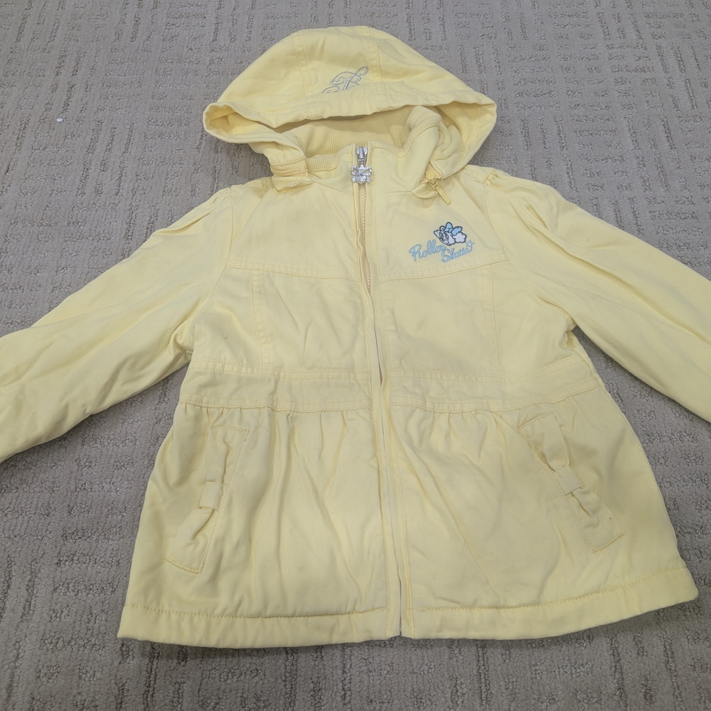 Kids Yellow Hooded Jacket